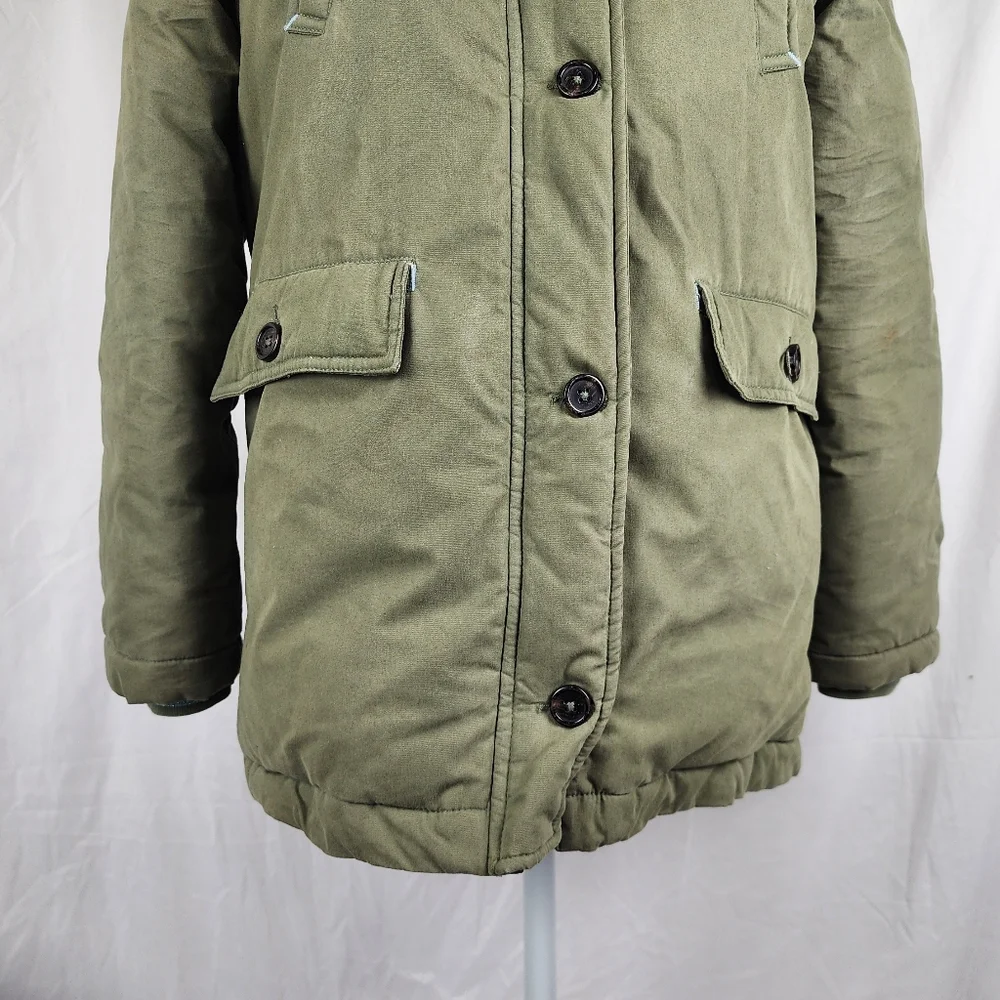Boden Girls Sherpa Lined Hooded Puffer Coat Parka Jacket sz 13-14Y